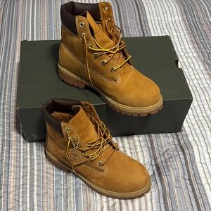 Timberland Kids Tan Leather Boots